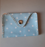 جاکارتی فانتزی چرم مصنوعی ابی خالدار