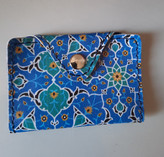 جاکارتی فانتزی چرم مصنوعی ابی سنتی