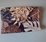 جاکارتی فانتزی چرم مصنوعی برگ قهوه ای