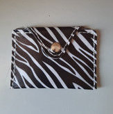 کیف فلش و مموری چرم مصنوعی فانتزی مشکی زبرا