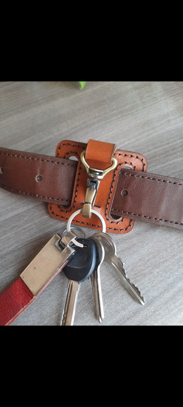 آویز دسته کیف و کمربند چرمی