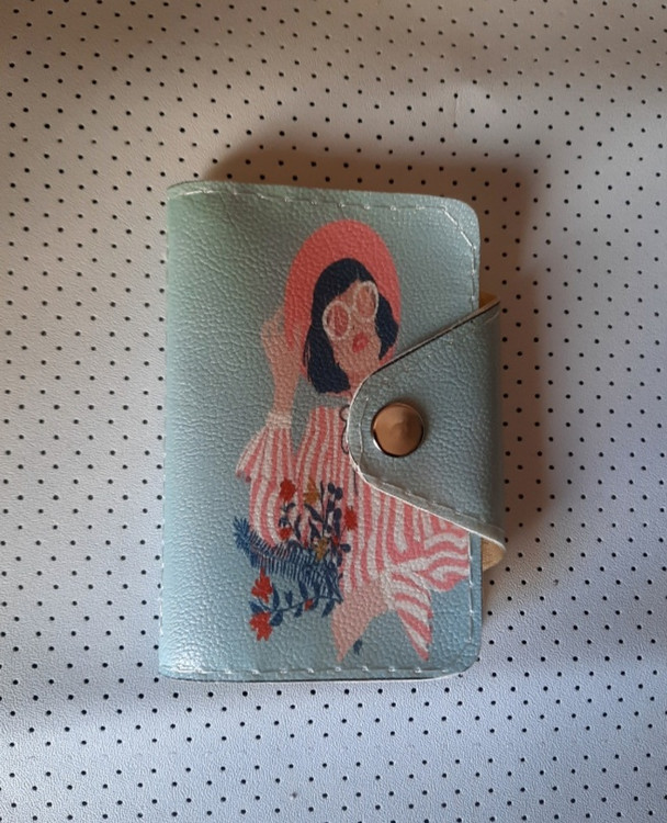 جاکارتی ده تایی طرح فانتزی (دختر آبی) دخترانه چرم مصنوعی