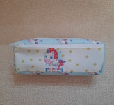 جامدادی دو زیپ فانتزی پونی آبی