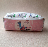 جامدادی دو زیپ فانتزی طرح دایناسور