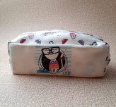 جامدادی دو زیپ فانتزی پیشی عینکی