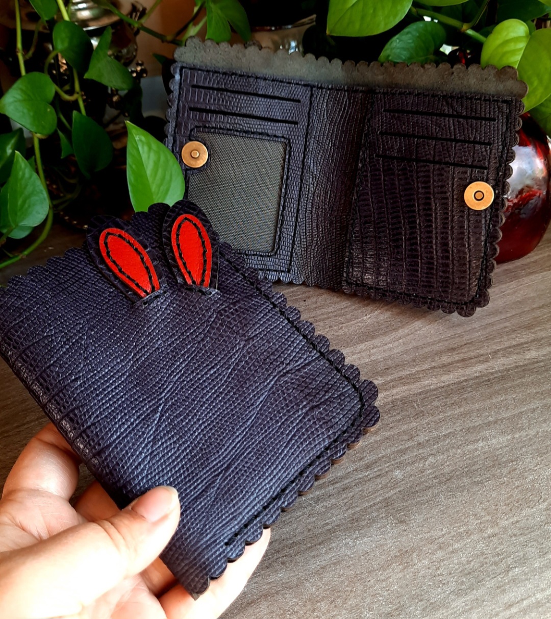 کیف پول چرم طبیعی فانتزی