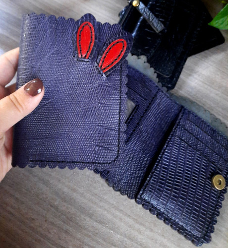 کیف پول چرم طبیعی فانتزی