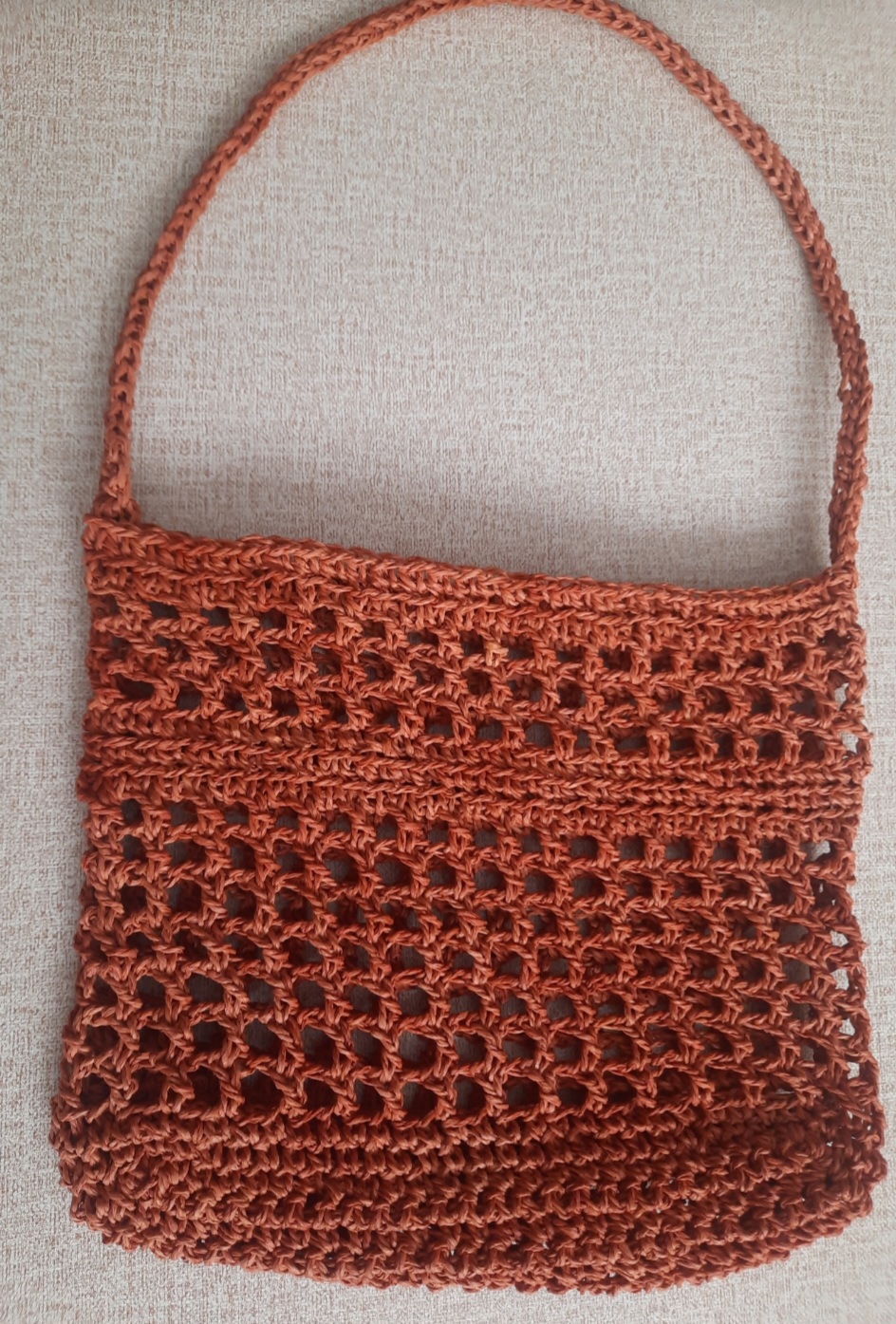 کیف دوشی دستبافت رافیا طنابی