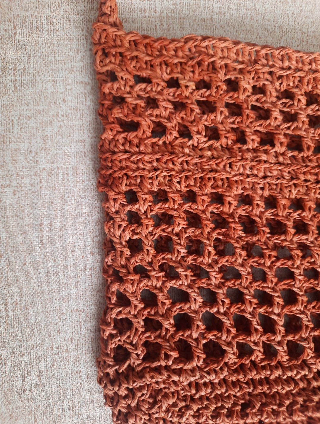 کیف دوشی دستبافت رافیا طنابی